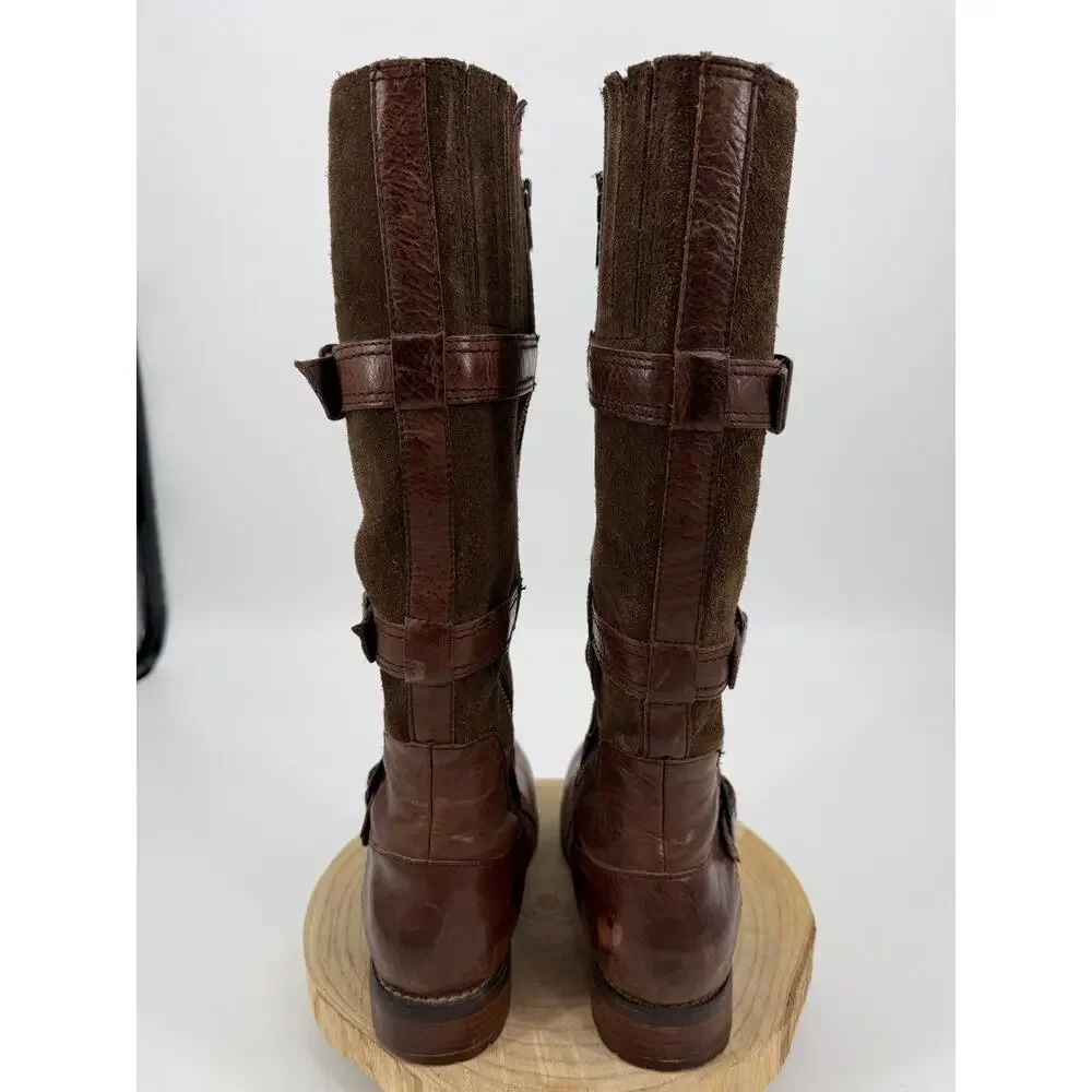 Ariat 10006782 Women's Highland Tall Boots SZ 9B Leather Suede Straps Fall